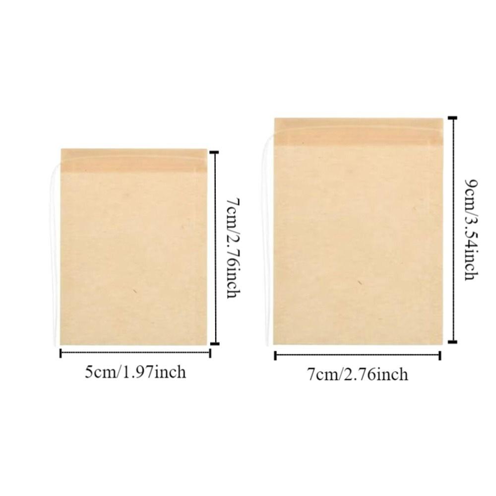 100 pieces/set Natural Drawstring Teabags Multi Functional Disposable Tea Bags Coffee Foot Bath