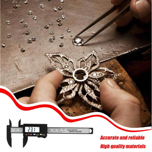 Small Digital Caliper, Practical Digital Caliper, Compact Electronic Precision Gauge Tool with Inch/Millimeter Conversion, 0-100mm Measuring Ruler, Sc