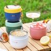 With Spoon Thermal Lunch Box 600ML Vacuum Thermal Jar Soup Container Insulated Soup Cup Yogurt