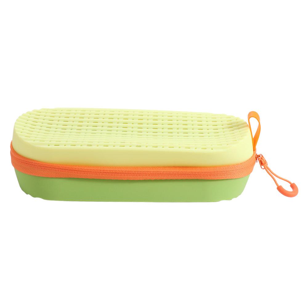 Silicone Swim Goggle Case Portable Waterproof Zipper Eyeglasses Case Soft with Drain Hole Swimming Goggles Protection Box