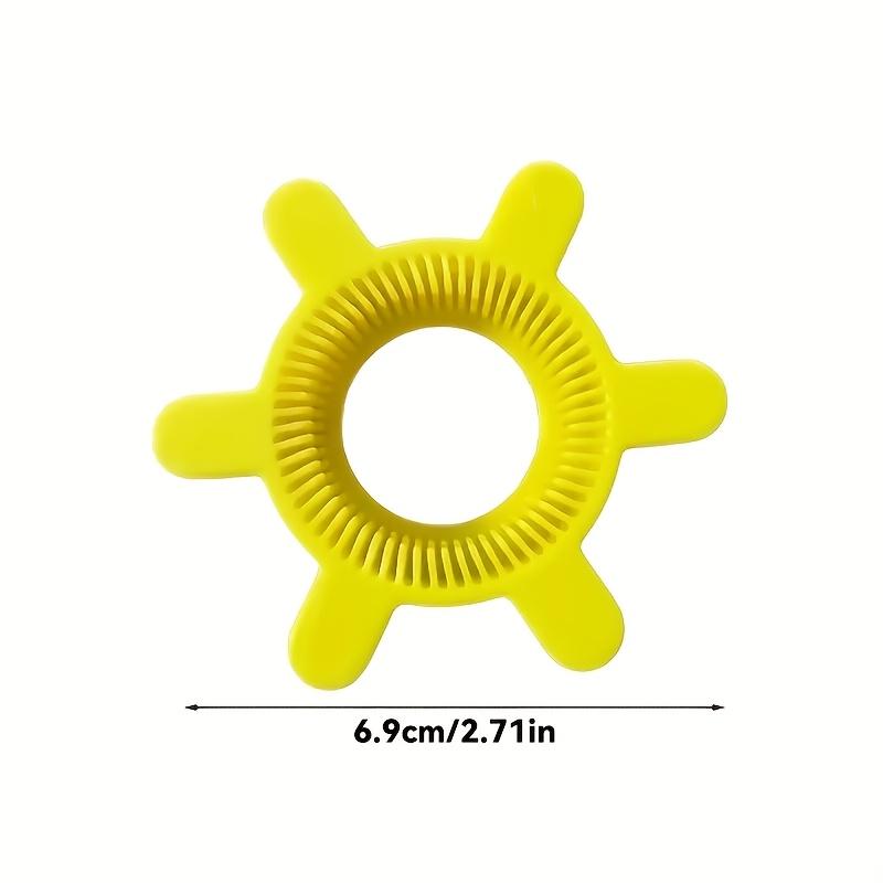 1 Manual plastic bottle and can opener - No Battery Required Easy-to-grip rotating lid design Durable yellow gear design Suitable for soda and