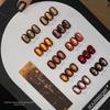 Янтарный Кошачий Глаз Коричневый Карамель Гель-лак для Ногтей со Светящимися Бусинами для Маникюра