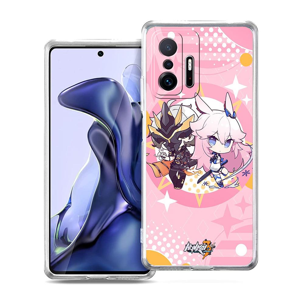 Милый Чехол для Телефона Honkai Impact 3rd Для Xiaomi 14 13 12 Lite Mi 11 11X 13T 12T Для Poco X5 X4 X3 NFC F5 F4 M4 Pro 5G