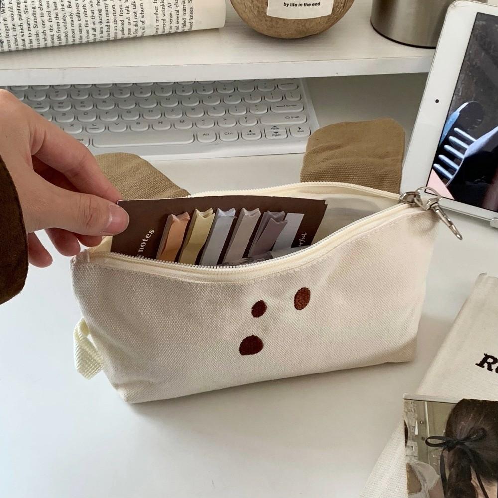 Large Capacity Pencil Case Zipper Stationery Organizer Creative Pencil Bag Student Use