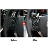 New Car Carbon Fiber Steering Wheel Button Trims For LEXUS IS250/300/350 2014-2017