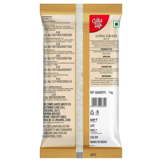 Good Life Long Grain Rice 1 kg