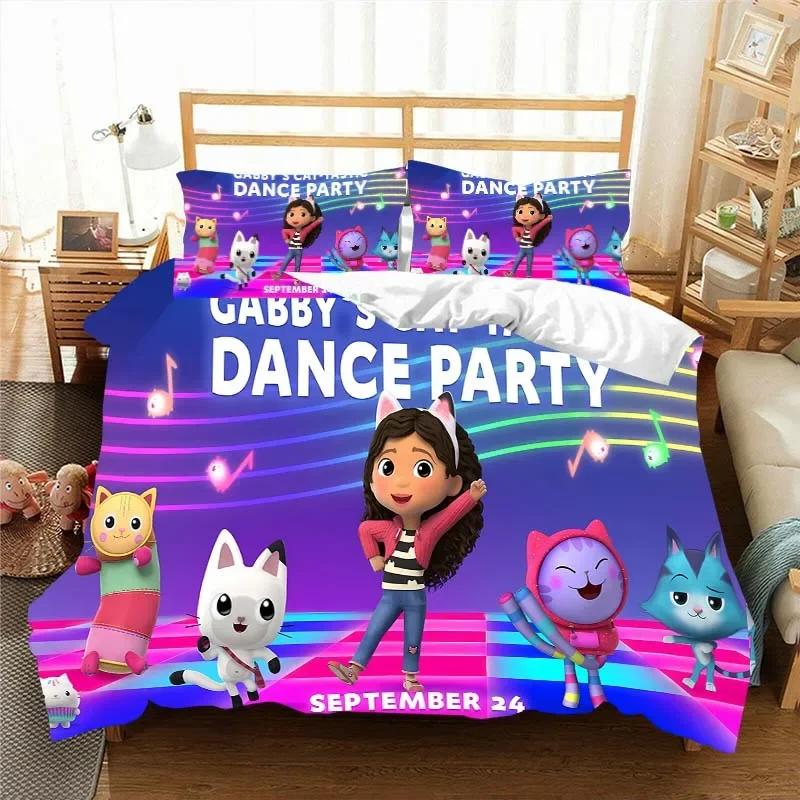 Комплект постельного белья Gabbys D-Dollhouse, пододеяльник, одеяло, односпальная кровать, двуспальная кровать, для детей, девочек и мальчиков, подарок, комплект постельного белья размера «king size»