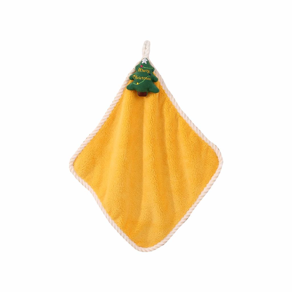 Мягкое и милое полотенце для рук с изображением Санта-Клауса из кораллового бархата