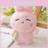 Cute Long Plush Bunny And Bear Keychain Adorable Cartoon Animal Stuffed Toy