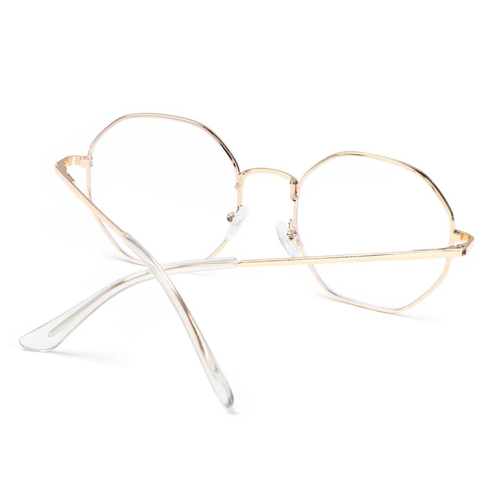Retro Eye Wear Metal Myopia Optical Mirror Vision Care Anti-blue Light Glasses Eyeglasses
