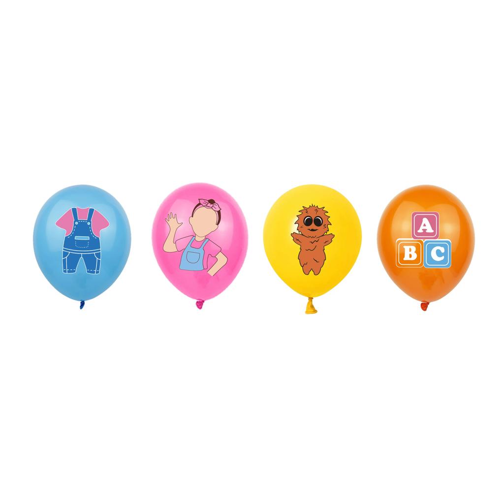 Ms. Rachel's Birthday Themed Party Decoration Banner Balloon Set