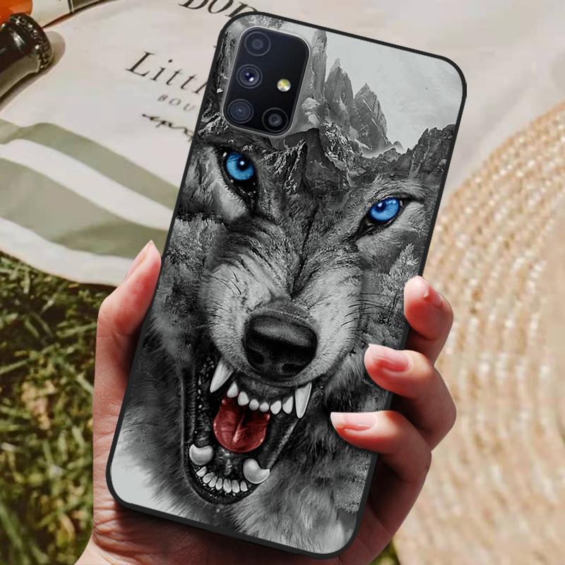 Для Samsung Galaxy M51 Чехол Волк Мультяшный Силиконовый Мягкий ТПУ Задняя Крышка Для Samsung M51 Чехлы для Телефона GalaxyM51 M 51 M515F Coque