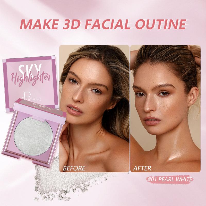 Pudaier Легкая пудра для макияжа, восстанавливающая жемчужная легкая пудра для торта, легкая кремовая матовая восстанавливающая пудра