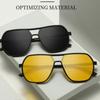Men Retro High Quality TR90 Frame Sunglasses Protective Driving Glasses Vintage Male Brand Designer Aviator Eyewear