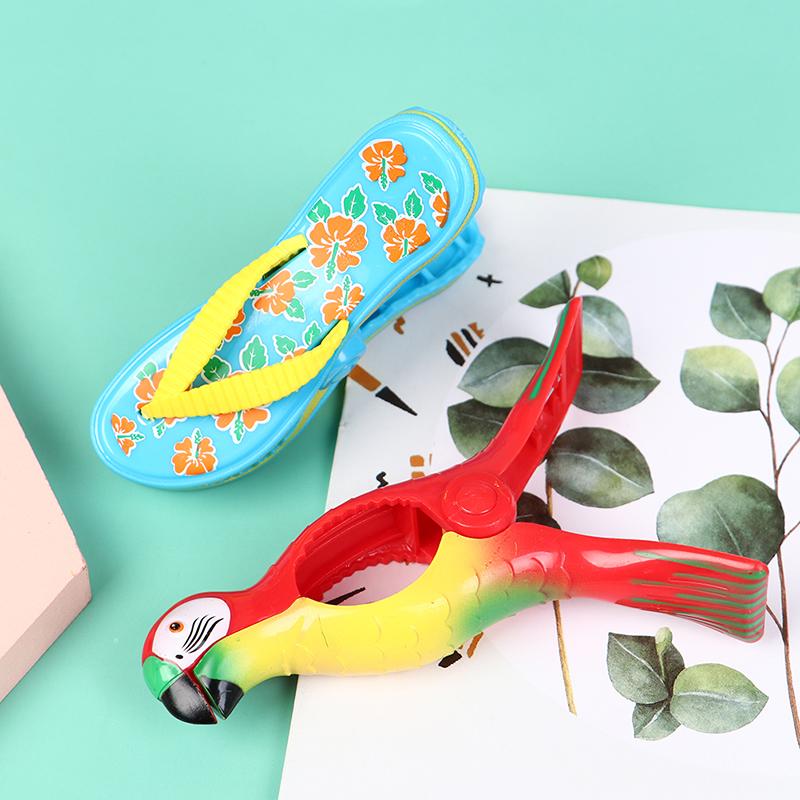 Пластиковые зажимы для пляжных полотенец для шезлонгов, шезлонгов, декоративная прищепка для одежды в виде животных