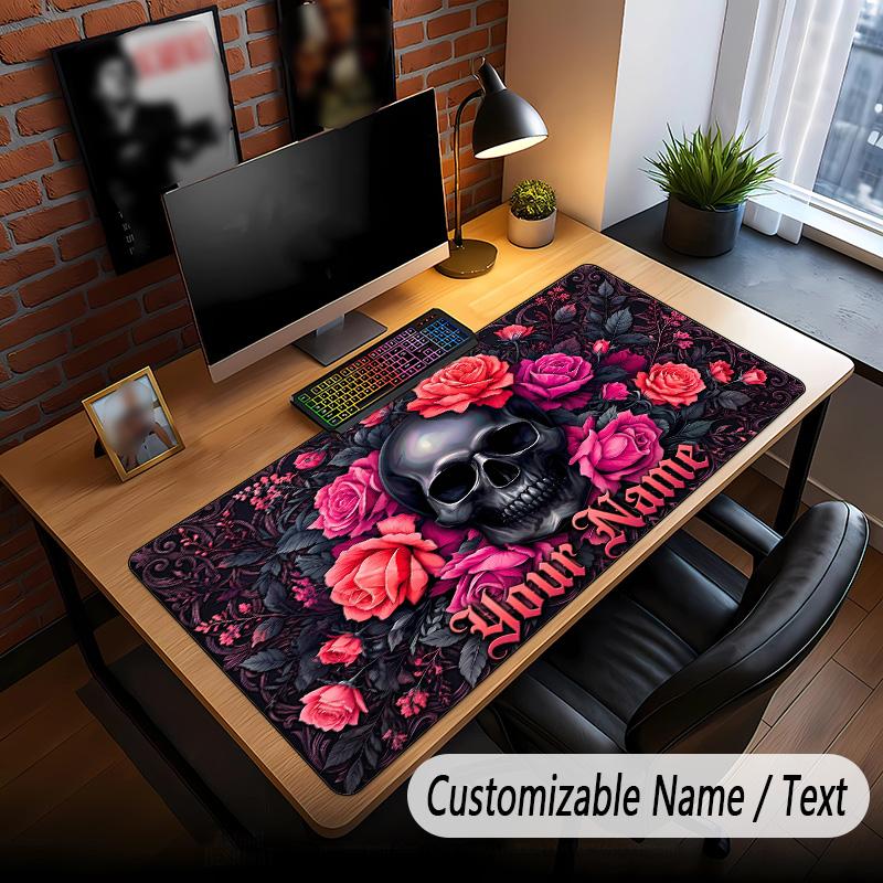 Decorative Artwork Theme Custom Mouse Pad Personalized With Name Text Customized Desk Mat For Office Home Decor