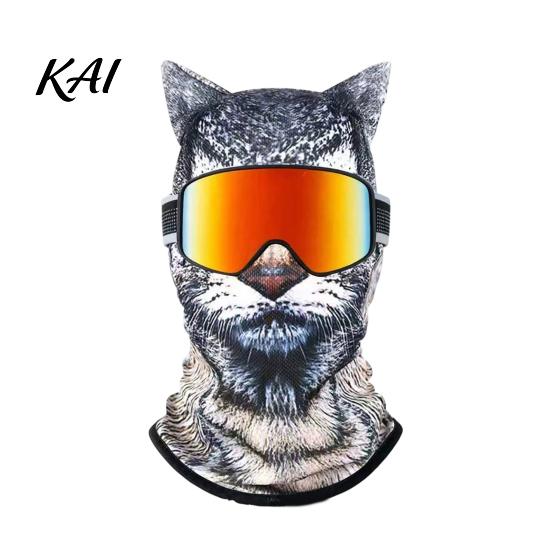 Смешной костюм-капюшон для вечеринки, маска-балаклава Старик, реалистичная 3D-маска с мордой животного, зимняя маска с полным покрытием лица и шеи для катания на лыжах, термо
