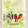 1pcColorful Bird Panel Pendant Wall Decor Hanging By The Window Birds Art Pendants Home Decoration Crafts Mother's Day Gifts