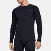 Under Armour Round Neck Casual Sports Slim Fit T-Shirt Men Tops Black 1343244-001