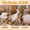 50Pcs Soft Texture Poultry Plucking Fingers Yellowish Pink Hair Removal Stick  Chickens