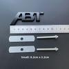 3D Metal ABT Logo Grill Emblem Car Trunk Badge  Sticker Accessories
