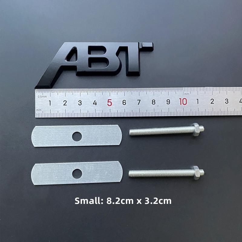 3D Metal ABT Logo Grill Emblem Car Trunk Badge Sticker Accessories