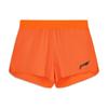 Мужские шорты Li Ning Running Series с логотипом, однотонные, со средней талией, прямые, оранжевые AKSU003-3