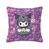 Индивидуальная современная милая наволочка Sanrio Kuromi для подушки, бархатная, кавайная, с мультяшным рисунком, для домашнего декора