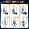 2PCS Upgrade LED Bulbs 30000LM Brightness Bulbs H4 High Low Beam 6500K Plug&Play H1 H7 Replacement Headlight Bulb 9005 9006
