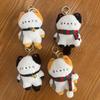 Scarf Cat Plush Keyring Bell Plush Cat Doll Keychain Fashion Plush Cat Bag Pendant  Christmas Gift
