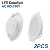 Современные светодиодные потолочные светильники из 2 шт., энергосберегающие встраиваемые круглые панели, 110 В, 220 В, 20 Вт, светодиодное освещение для внутреннего освещения