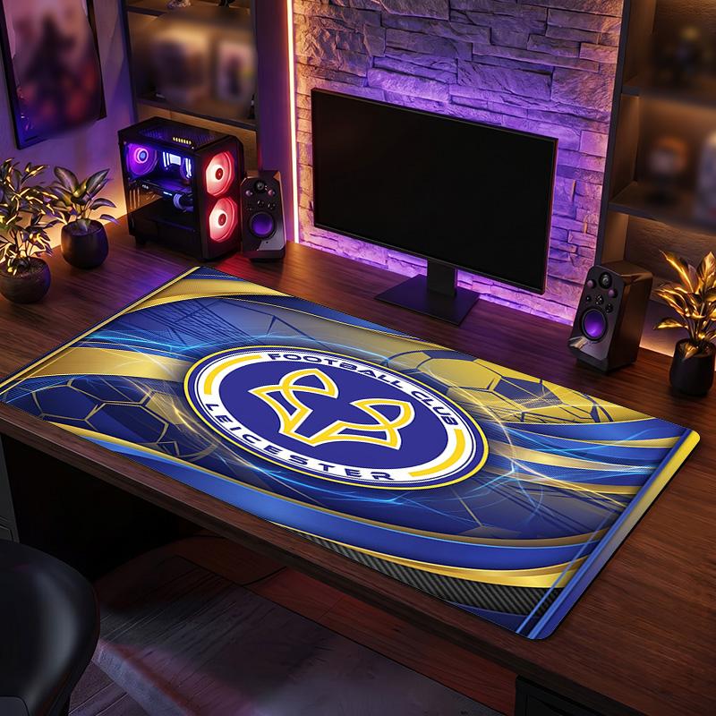 Leicester City Football Print Large Mouse Pad, Anti-Slip Extended Gaming Desk Mat for Office Home