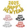 Happy New Year 2025 Alphabet Balloons Holiday Ornaments New Year Decoration Colorful Foil Balloons Party Supplies Inflatable