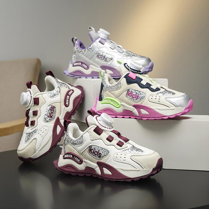 Youth style shoes Girls Lightweight Running Shoes Kids Soft Sole Comfortable Sneakers Outdoor Indoor Casual Sporty Dad