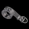 Women Pin Buckle Clear Waist Strap Round Square Heart Punk Waist Belt Transparent Waistband