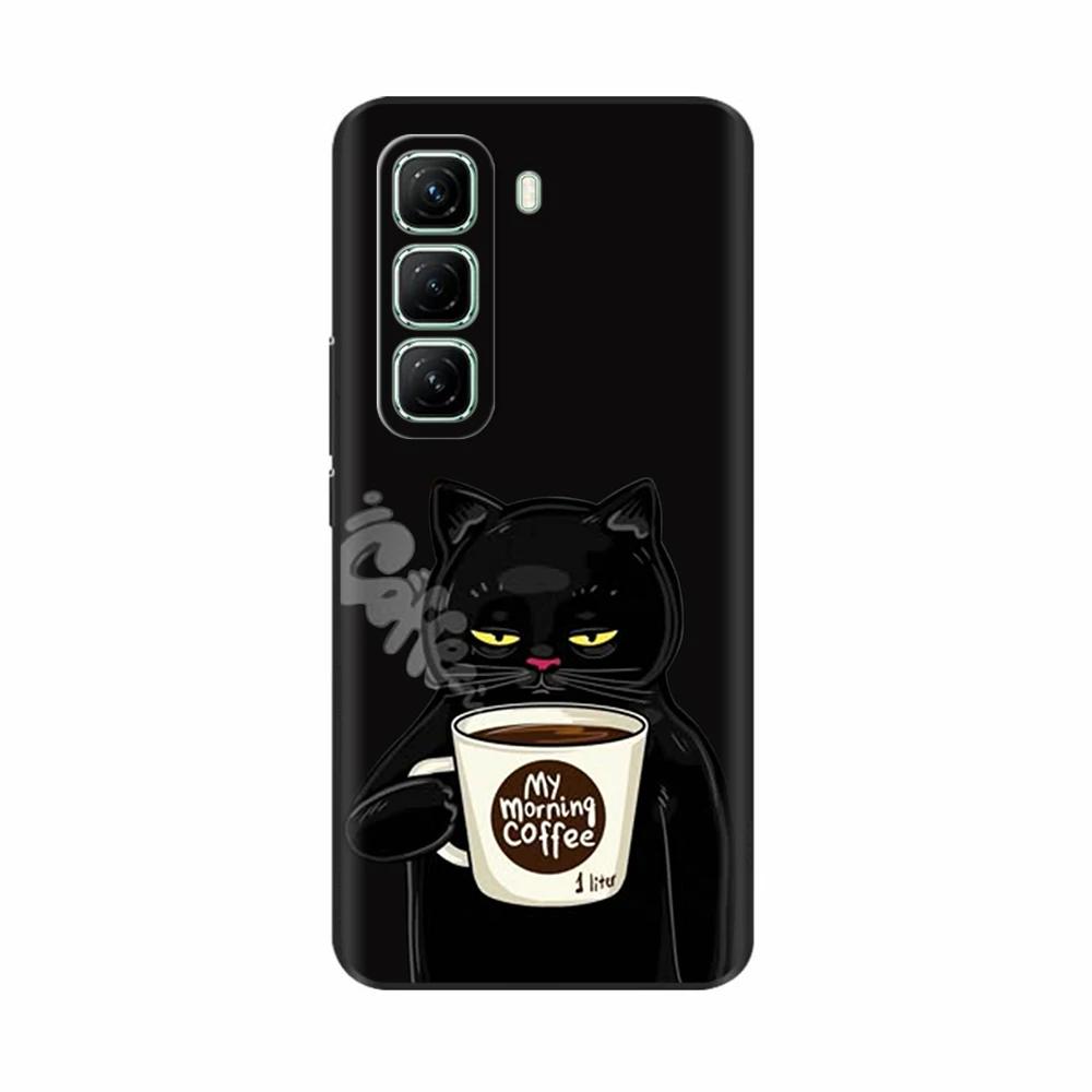 Чехол для Infinix Hot 50 5G 4G Милый узор панды Силиконовая задняя крышка для чехла для телефона Infinix Hot 50 Pro Для Infinix Hot50 Pro Plus