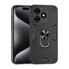KEYSION Shockproof Armor Case for Infinix Smart 8 8 HD Silicone+PC Camera Protection Ring Stand Phone Cover for Infinix Hot 40i