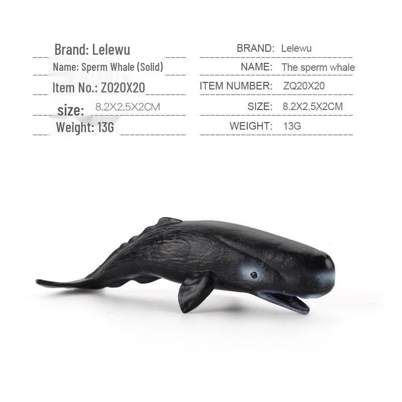 Children's Marine Animal Model Set: Mini Whale, Shark, Dolphin, Turtle, Sea Lion