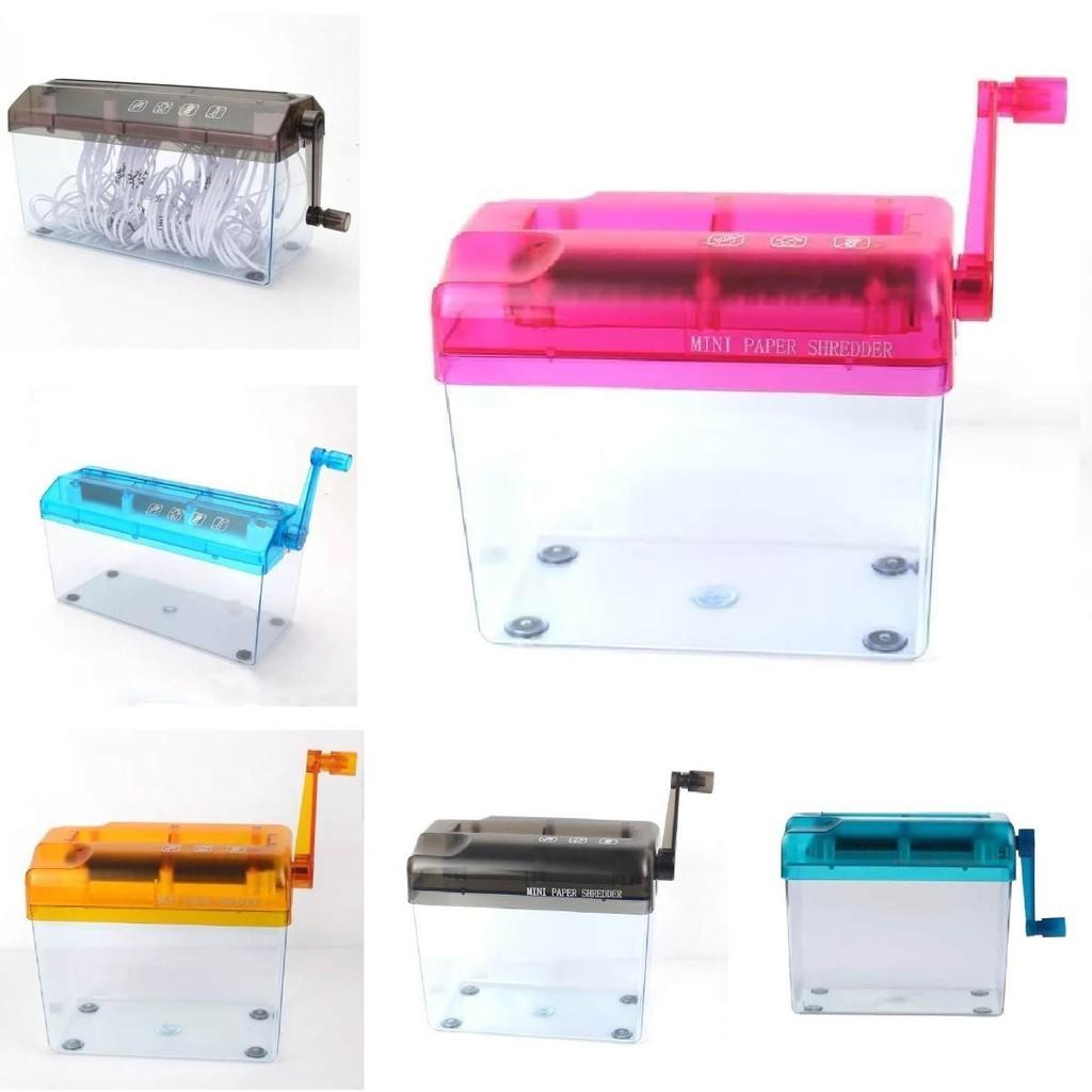 Mini Desk Manual Shredder Small Hand Crank A4 Paper Cutter Lightweight Design