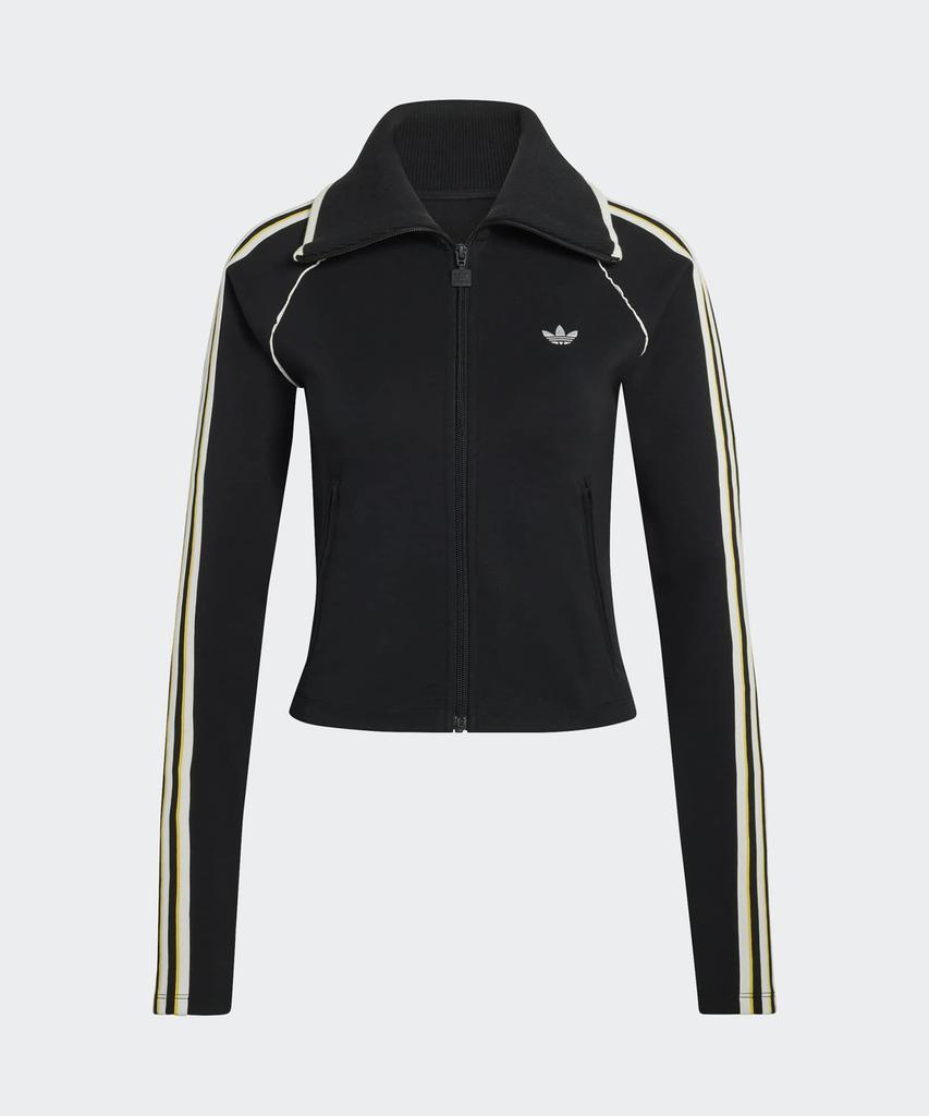 ADIDAS Slim Fit Firebird Track Top - Black / Kc9097