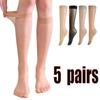 1/3/5pairs Women Ultra-thin Nylon Stockings Transparent Elasticity Ladies Knee Socks High Quality Long Socks for Girls Stocking
