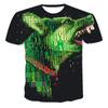 Летняя футболка модная мужская уличная панк повседневная спортивная футболка с коротким рукавом 3D топ