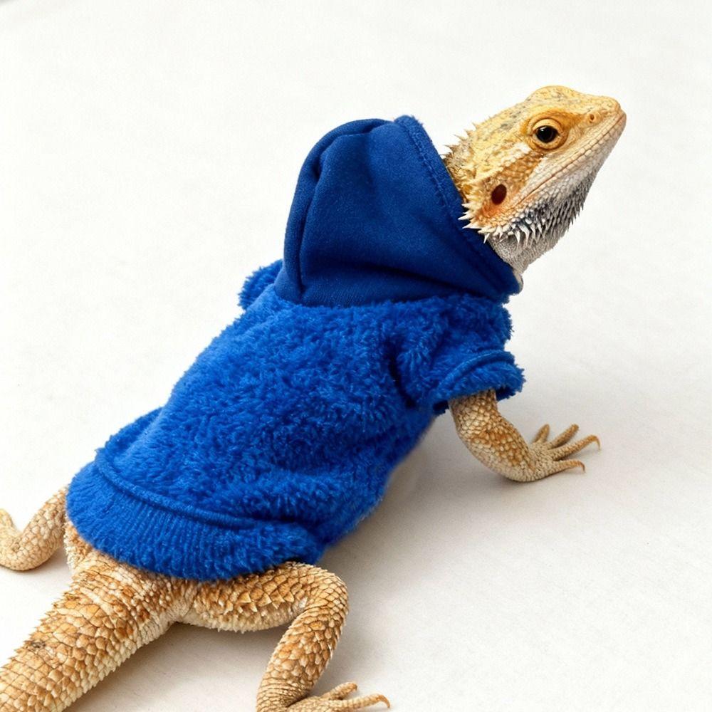 Warm Reptile Hoodies Handmade Bearded Dragon Hoodies Cute Lizards Clothes Photo Outfit