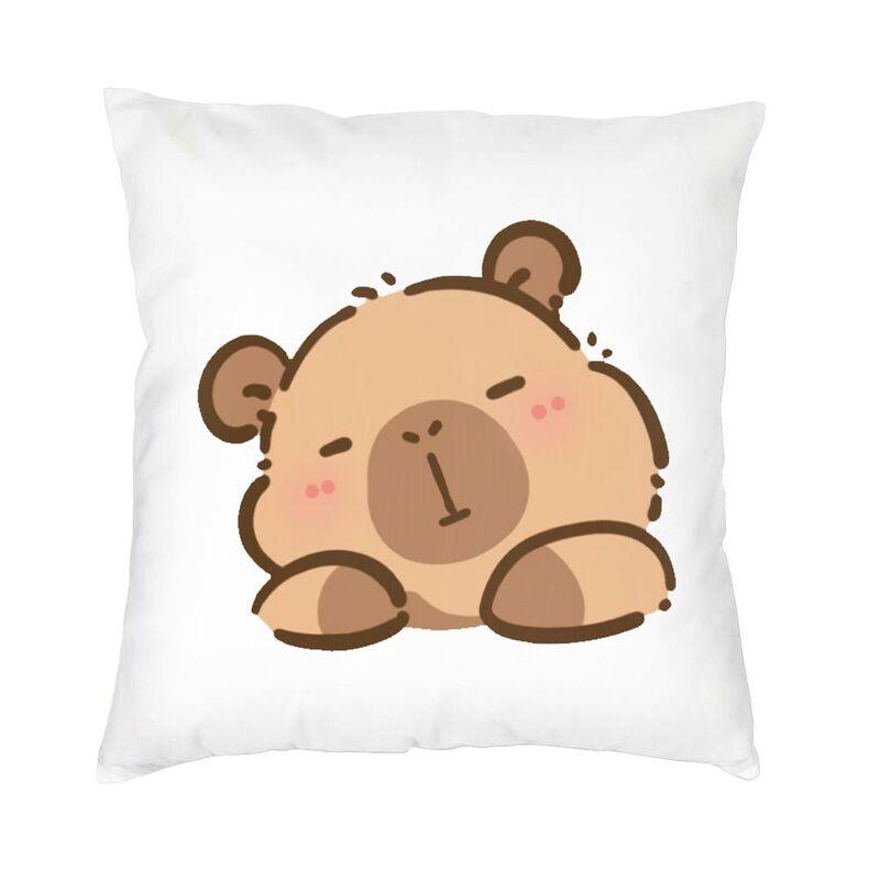 Capybara Cushion Cover Sofa Home Decorative Square Throw Pillow Cover x
