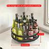 1pc 1/2/3 Layers Round/Square 360° Rotation Toiletry& Spice Rack Organizer with Adjustable Spacing, Suitable For Kitchen &bathroom Accessories.