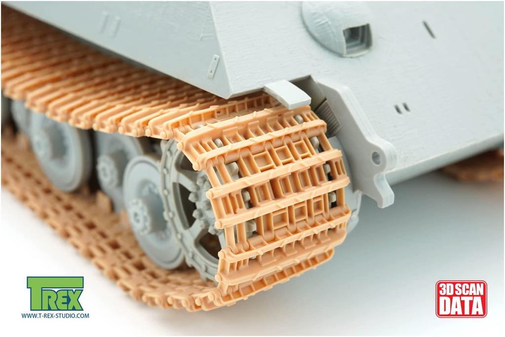 Студия Вторая мировая война немецкая армия Jagdtiger Porsche подвеска гусеница пластиковые детали модели TR85052 литье цвет T-Rex 1/35