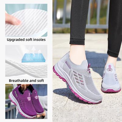 Обувь женская обувь универсальная летняя новая однопедальная обувь для ходьбы среднего и пожилого возраста импортная торговля удобная дышащая обувь для мам