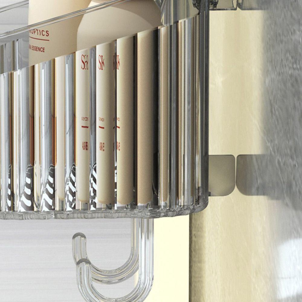 Punch Free Shower Storage Rack Organizer Bathroom Shower Basket Suction Cup Shelf Home