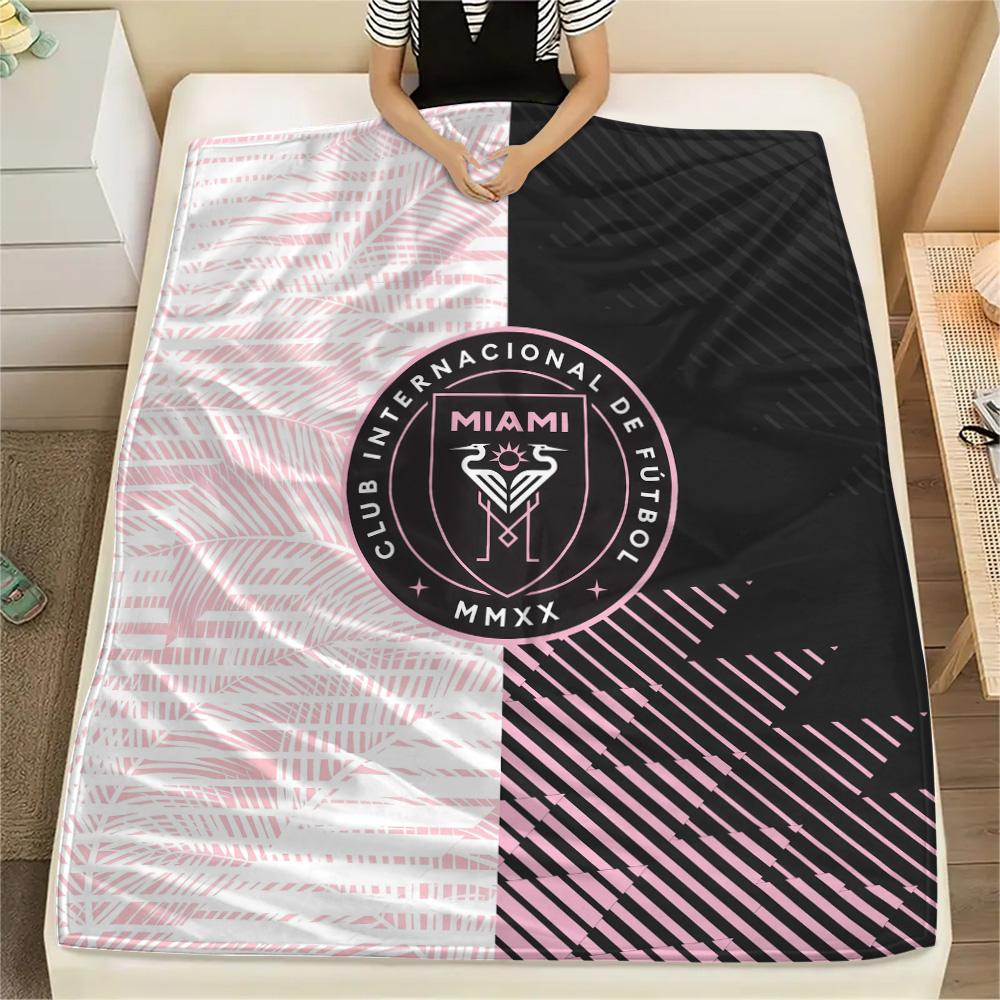 Inter Miami CF Flannel Blanket, High quality Comfortable for All Seasons, Home Decor, Warmth and Comfort