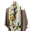 New In Spring And Summer! Camellia Language Silk Silk Scarf Femininity Versatile Mulberry Silk Scarf Multi-Functional Long Scarf Scarf